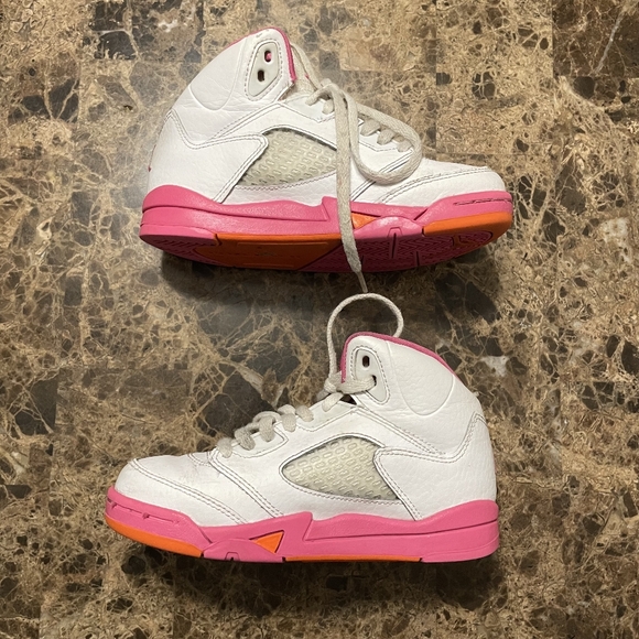 Jordan Retro 5 Kids Shoes Size 12C - Picture 2 of 8